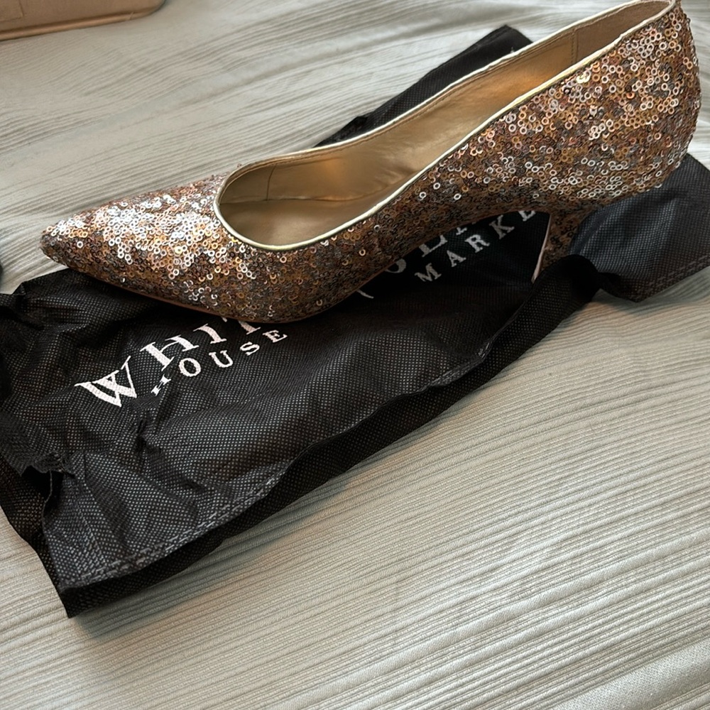 White House Black Market sequin pumps